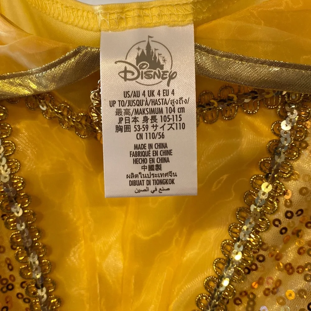 Disney Belle Beauty and the Beast Costume 4T NWT